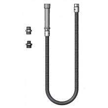 T&S Brass B-0044-H5 - Hose, 44'' Flexible Stainless Steel with 172A & 053A Adapters