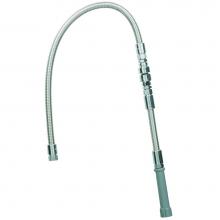 T&S Brass B-0044-V9 - Hose, 44'' Flexible Stainless Steel, Backflow Preventer for Continuous Pressure Applicat