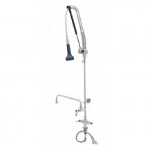 T&S Brass B-0113-12CRB8TP - Pull-Down PRU w/ 12'' ADF, Cerama Cartridges, Lever Handles & Wall Bracket