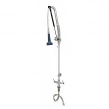 T&S Brass B-0113-CR-B8TP - Pull-Down PRU w/ Cerama Cartridges, Lever Handles & Wall Bracket