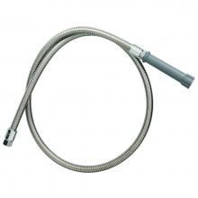 T&S Brass B-0120-H - 120'' Flex Stainless Steel Hose & Gray Handle