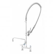 T&S Brass B-0123-12CRBJST - EasyInstall Pre-Rinse, 8'' Deck Mount Base, Ceramas, ADF 12'' Nozzle, B-0107-J