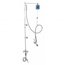 T&S Brass B-0126-VB - Pre-Rinse, Balancer, Single Hole Base, Low Flow Valve, 2 Wall Brkt's, VB Hose