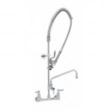 T&S Brass B-0133-12-CR-BC - Pre-Rinse Unit w/ Ceramas, Wall Bracket, 12'' Swivel Nozzle, B-0107-C