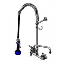 T&S Brass B-0133-12ACRB8S - Pre-Rinse: 8'' Wall Mount, Ceramas, ADF 12'' Nozzle, 2.2 GPM VR Aerator, B-010