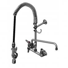 T&S Brass B-0133-16CRBJSX - EasyInstall Pre-Rinse, 8'' Wall Mount Faucet, Ceramas, 064X, ADF, B-0230-K, Tee, Swivel