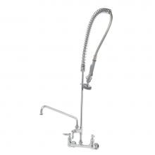 T&S Brass B-0133-A12-CCB - EasyInstall Pre-Rinse, Spring Action, Wall Mount, 8'' Centers, 12'' Add-On Fau