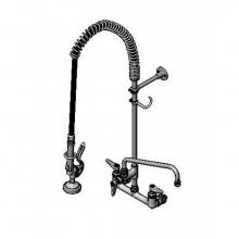 T&S Brass B-0133-A12-CCB - EasyInstall Pre-Rinse, Spring Action, Wall Mount, 8'' Centers, 12'' Add-On Fau