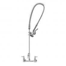 T&S Brass B-0133-ADF-LN - EasyInstall Pre-Rinse, Spring Action, Wall Mount, 8'' Centers, Add-On Faucet Less Nozzle