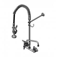 T&S Brass B-0133-ADF10-BR - 8'' WallMount Pre-Rinse, Supply Stops-Hoses-Elbows, Add-On-Fct, 10'' Swing Noz