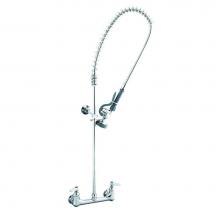 T&S Brass B-0133-B - EasyInstall Pre-Rinse, Spring Action, Wall Mount Base, 8'' Centers, Wall Bracket