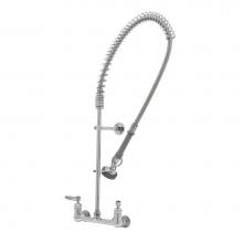 T&S Brass B-0133-CCB-CR - EasyInstall Pre-Rinse: 8'' Wall Mount Base, Wall Bkt, 00CC Inlets, Ceramas