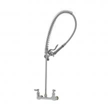 T&S Brass B-0133-CC - EasyInstall Pre-Rinse, Spring Action, Wall Mount Base, 8'' Centers, 1/2'' NPT