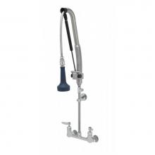 T&S Brass B-0133-CR-B8TP - Pull-Down PRU w/ Cerama Cartridges, Lever Handles & Wall Bracket