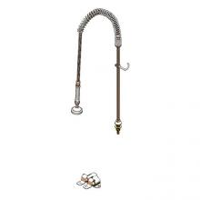 T&S Brass B-0153 - Pre-Rinse Riser Assembly, Spring Action, Double Pedal Valve (B-0502)
