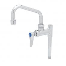 T&S Brass B-0155-05-CR - Add-On Faucet, 6'' Nozzle, Cerama Cartridge, Lever Handle, 5'' Nipple/Riser