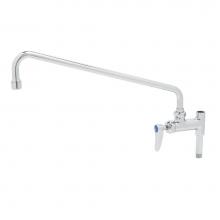 T&S Brass B-0155-064X - Add-On Faucet: 1/4-Turn Cartridge, 16'' Swing Nozzle (064X) & Lever Handle