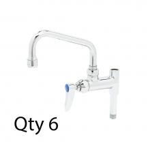 T&S Brass B-0155-M - Add-On Faucet, 6'' Nozzle, Lever Handle (Qty. 6)