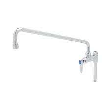 T&S Brass B-0157-05 - Add-On Faucet,18'' Nozzle,Lever Handle,5'' Nipple