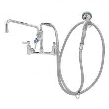 T&S Brass B-0175-CR - Pre-Rinse: 8'' Wall Mount Base, Ceramas, B-0107-035, ADF & 12'' Swing Nozz