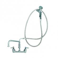 T&S Brass B-0175 - Spray Assembly, 8'' Wall Mount Base, 12'' Add-On Faucet, 104'' Hose