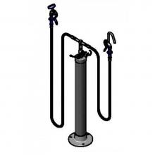 T&S Brass B-0190 - Kettle Kaddy, Hook Nozzle & Hose, Angled Spray Valve & Hose, Single Control