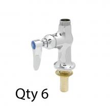 T&S Brass B-0205-LNM - Single Pantry Swivel Base Faucet, Single Hole Base, Deck Mount, Less Nozzle (Qty. 6)