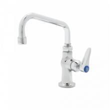 T&S Brass B-0207-CR-LS - Single Hole Pantry Faucet, Deck Mount, Ceramic Cartridges, 6'' Swing Nozzle (059X), Leve