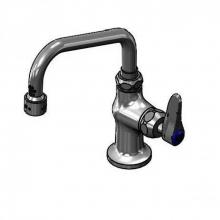 T&S Brass B-0207-VF22-CR - Single Temp Deck Mount Faucet w/ Cerama Cartridge & 6'' Swing Nozzle W/ VR 2.2 GPM A