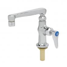 T&S Brass B-0208-CR - Single Temp Deck Mount Faucet w/ Cerama Cartridge, 6'' Cast Spout (0SC6)