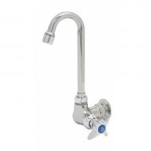 T&S Brass B-0210-132X-WS - Single Pantry Faucet, Single Hole, Wall Mount, 2-5/8'' Swivel Gooseneck, 1.5 gpm Aerator