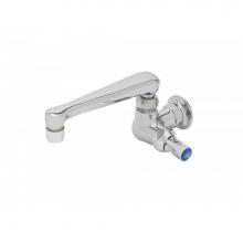 T&S Brass B-0216-177F - Single Temp.Wall Mount Swivel Base w/ Lever Handle & OCS6 6'' Cast Spout