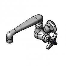 T&S Brass B-0216 - Single Pantry Faucet, Single Hole Base, Wall Mount, 6'' Cast Spout (0SC6)