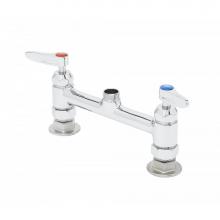 T&S Brass B-0220-CR-LN - 8'' C/C Deck Mount Mixing Faucet , Ceramic Cartridges, Less Nozzle