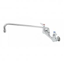 T&S Brass B-0230-02 - 8'' Wall Mount Base Faucet, 18'' Swing Nozzle, 2.2 GPM Aerator, Lever Handles