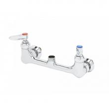 T&S Brass B-0230-EELN - Double Pantry Base Faucet, Wall Mount, 8'' Centers, 00EE Inlets, Less Nozzle