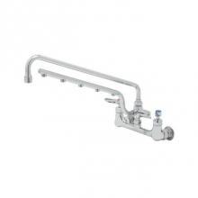 T&S Brass B-0230-U18-CR - ULTRARINSE 8'' Wall Mount Mixing Faucet, 18'' Swing Nozzle, 16'' 1.5