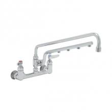 T&S Brass B-0230-U18 - ULTRARINSE 8'' Wall Mount Mixing Faucet, 18'' Swing Nozzle, 16'' 1.5
