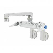 T&S Brass B-0235-01 - Double Pantry Faucet, Wall Mount, Adjustable Centers, 6'' Cast Spout, 2.2 GPM Aerator