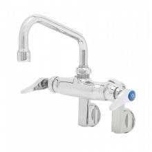 T&S Brass B-0237 - Double Pantry Faucet, Wall Mount, Adjustable Centers, 6'' Swing Nozzle