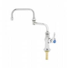 T&S Brass B-0257 - Single Pantry Faucet, Single Hole Base, Deck Mount, 12'' Double Joint Swing Nozzle