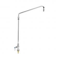 T&S Brass B-0275 - Single Pantry Faucet, Single Hole Base, Deck Mount, 18'' Elevated Swing Nozzle