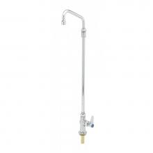 T&S Brass B-0277 - Single Pantry Faucet, Single Hole Base, Deck Mount, 6'' Elevated Swing Nozzle