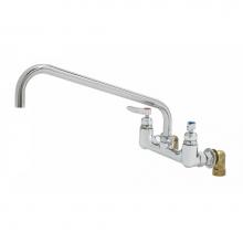 T&S Brass B-0290-01 - Big-Flo Mixing Faucet, 8'' Wall Mount, 16'' Swing Nozzle, 00LL Inlets, Lever H