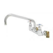 T&S Brass B-0290-BT - Big-Flo Mixing Faucet, 8'' Wall Mount, 12'' Swing Nozzle, Inlet Elbows, 3/4&ap