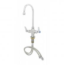 T&S Brass B-0301-01QT-WS - Single Hole Deck Mount Mixing Faucet, QT Eternas, Swivel Gooseneck, 1.5 GPM VR Aerator