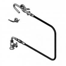 T&S Brass B-0305-PF-CR - Single Pantry Faucet, Cerama w/ Check Valve, Hook Nozzle, VB, B-0060-H