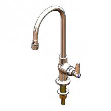 T&S Brass B-0305-VF22 - Single Pantry Faucet, Deck Mount, Swivle/Rigid Gooseneck, 2.2 GPM VR Aerator