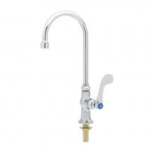 T&S Brass B-0305-VR4 - Single Pantry Fct, Deck Mt, Swivel/Rigid, Vandal Resistant Aerator and Anti-rotation Pins