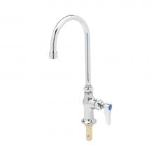 T&S Brass B-0308-QT-VWS - Single Temp Deck Mount Faucet, QT Eterna, Swivel Gooseneck, 1.5 GPM VR Aerator